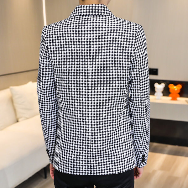 Blazer în carouri pentru bărbați