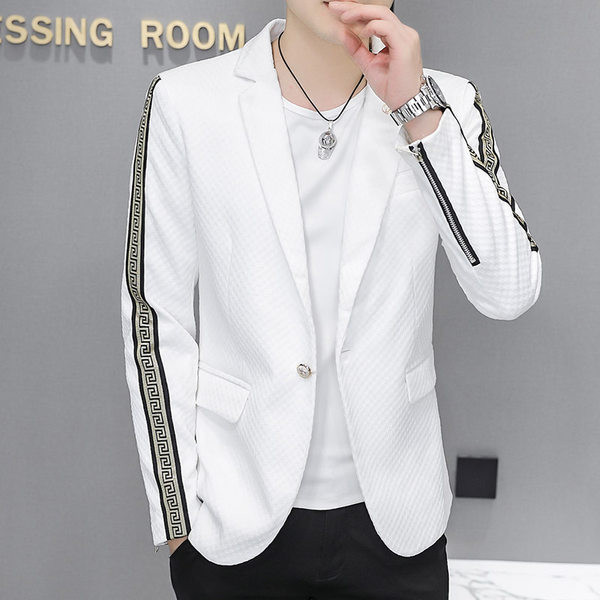 Jachetă sport casual cu pasătură și fermoare pe mâneci