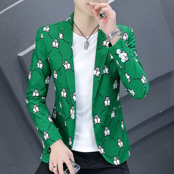 Geaca casual barbatesc cu imprimeu