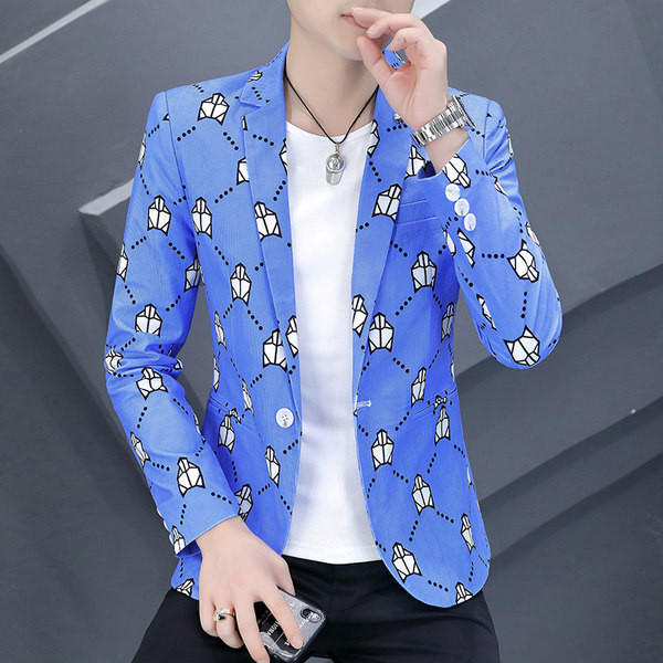 Geaca casual barbatesc cu imprimeu