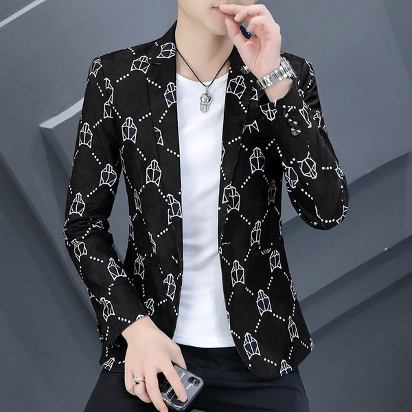 Geaca casual barbatesc cu imprimeu