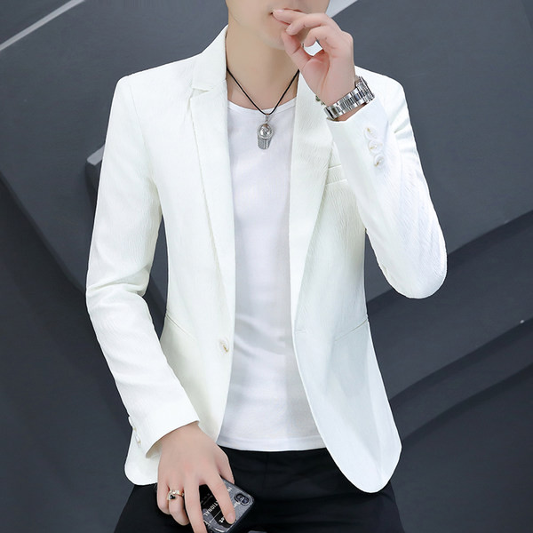 Jachetă cu mânecă lungă, cu model curat, pentru bărbați