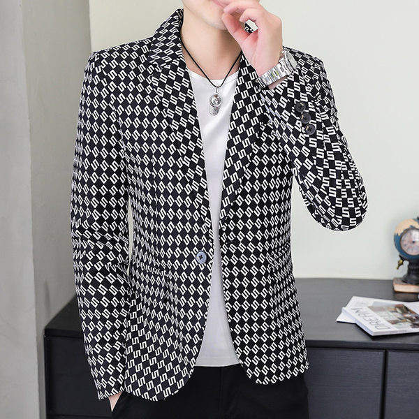 Geaca barbati cu imprimeu si buzunar