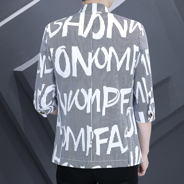 Jachetă casual pentru bărbați cu imprimeu