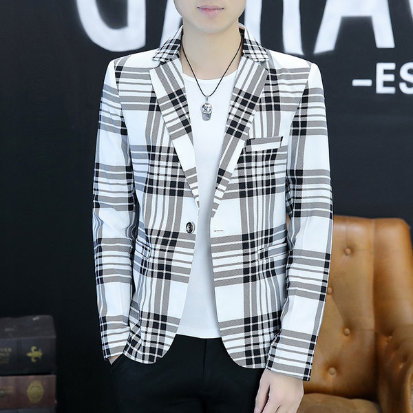 Geaca barbati in carouri eleganta