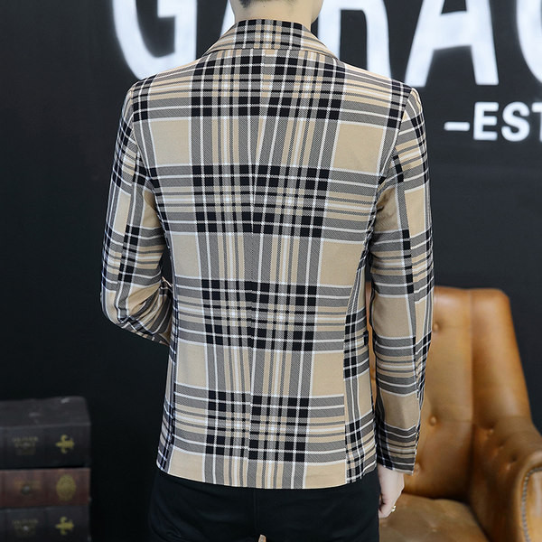 Geaca barbati in carouri eleganta