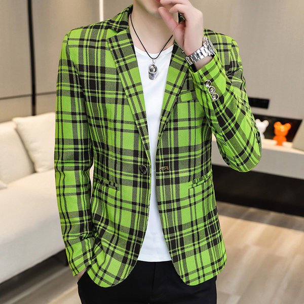 Geaca in carouri cu buzunar