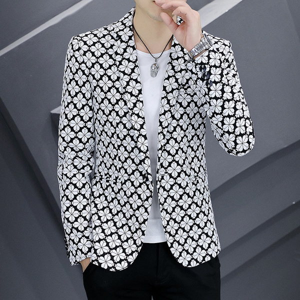 Geaca de primavara-toamna model montata cu model floral