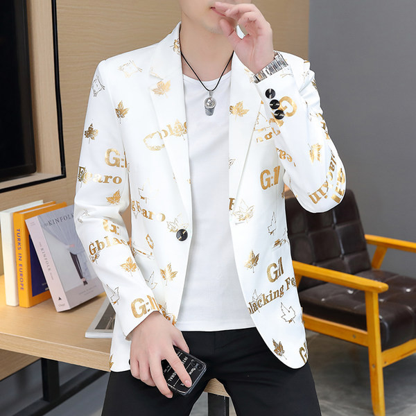 Jachetă pentru bărbați cu inscripții în două tonuri