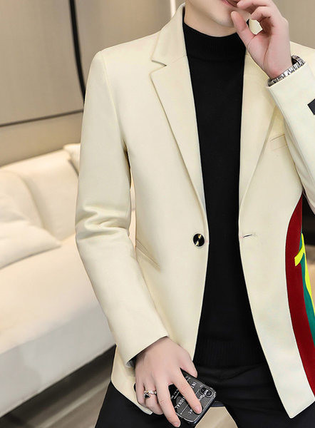 Jachetă pentru bărbați cu motive colorate