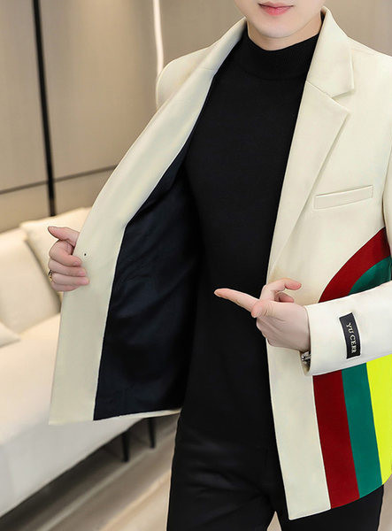 Jachetă pentru bărbați cu motive colorate