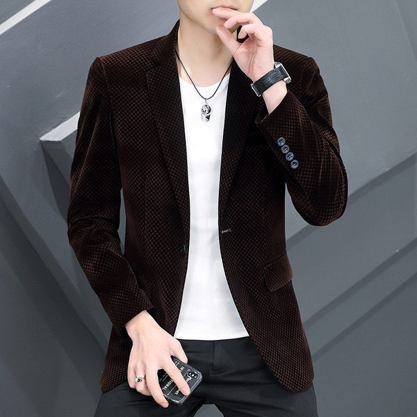 Jachetă elegantă pentru bărbați, cu decolteu ascuțit și închidere cu nasturi