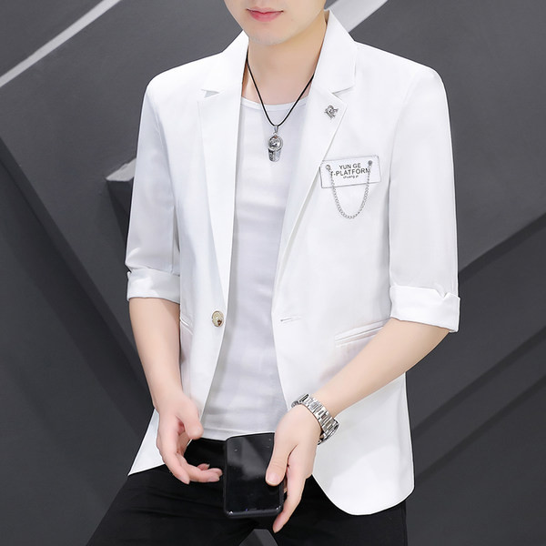 Geaca barbati cu maneci 3/4 si decor