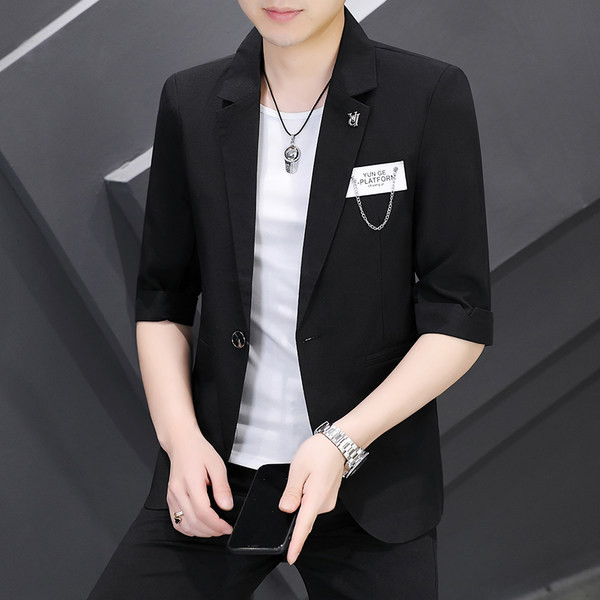 Geaca barbati cu maneci 3/4 si decor