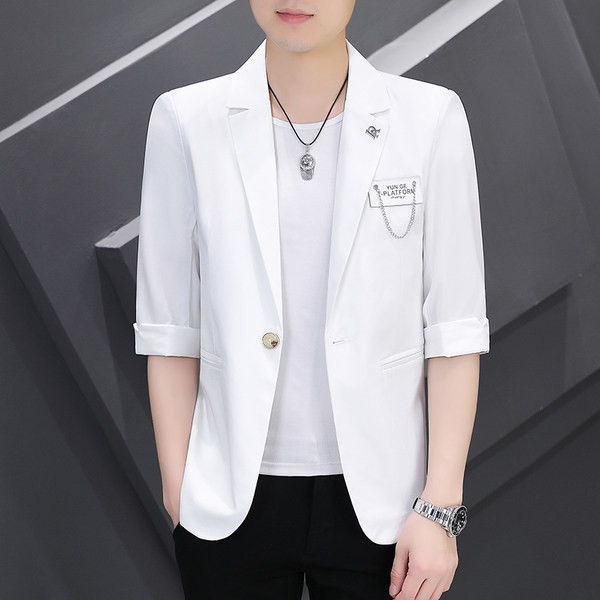 Geaca barbati cu maneci 3/4 si decor