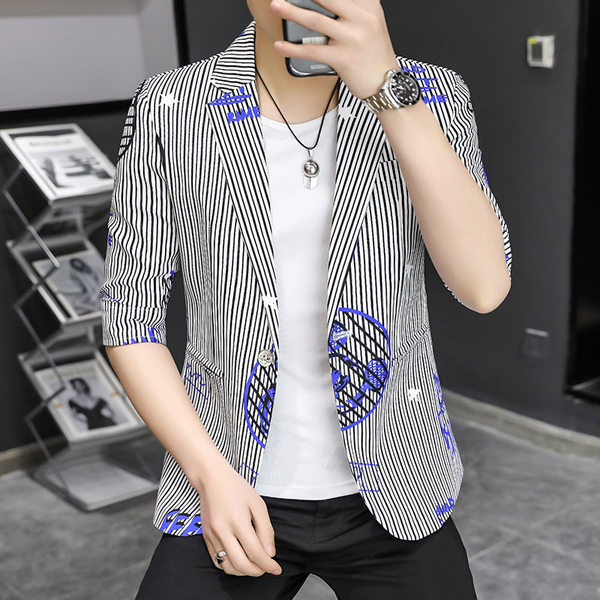 Jachetă bărbați cu imprimeu în dungi