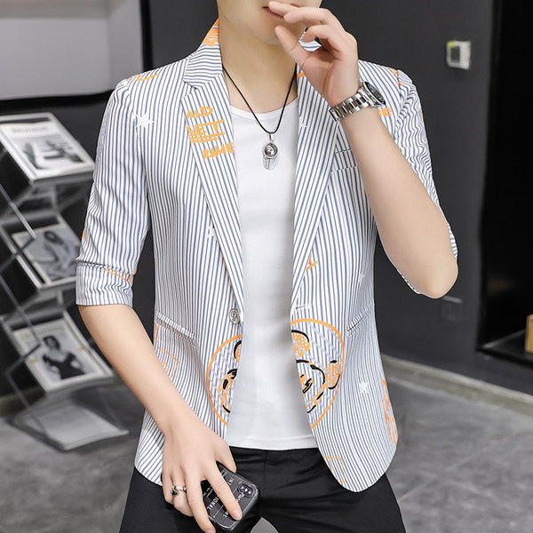 Jachetă bărbați cu imprimeu în dungi