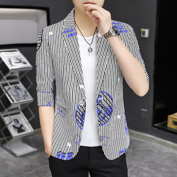 Jachetă bărbați cu imprimeu în dungi