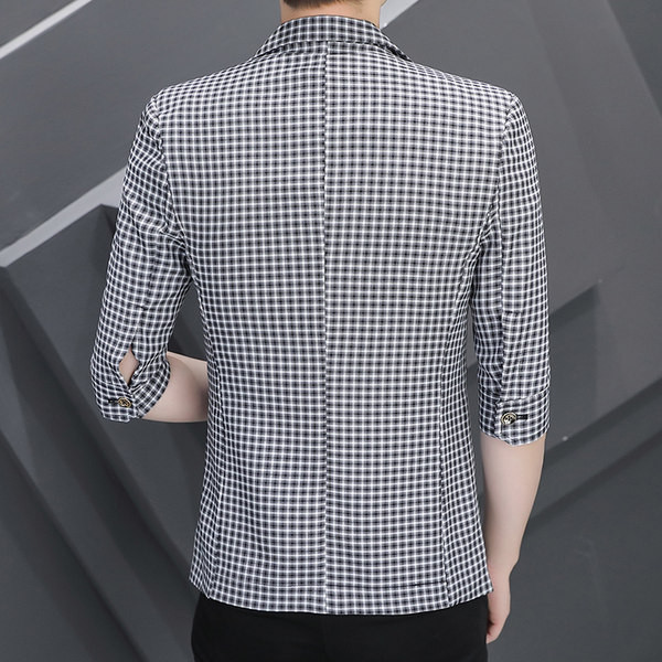 Jachetă retro pentru bărbați, la modă, cu mâneci 3/4