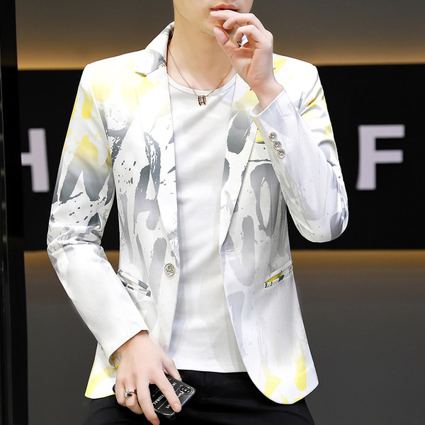 Geaca de primavara-toamna model montata cu imprimeu colorat