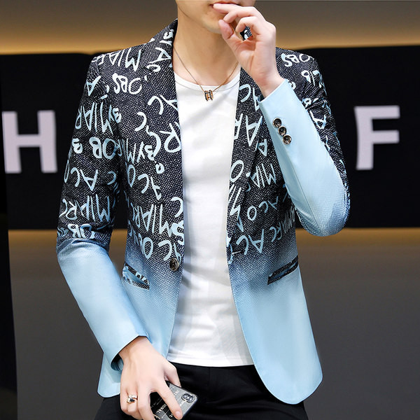 Jachetă elegantă pentru bărbați cu inscripții