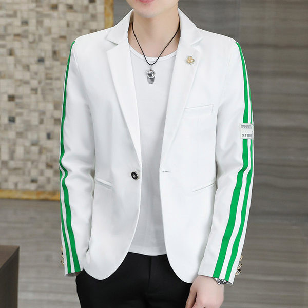 Jachetă pentru bărbați cu ornamente florale