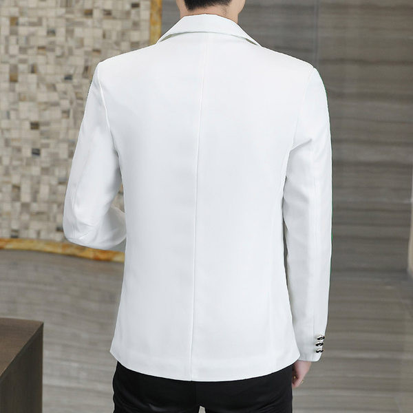 Jachetă pentru bărbați cu ornamente florale