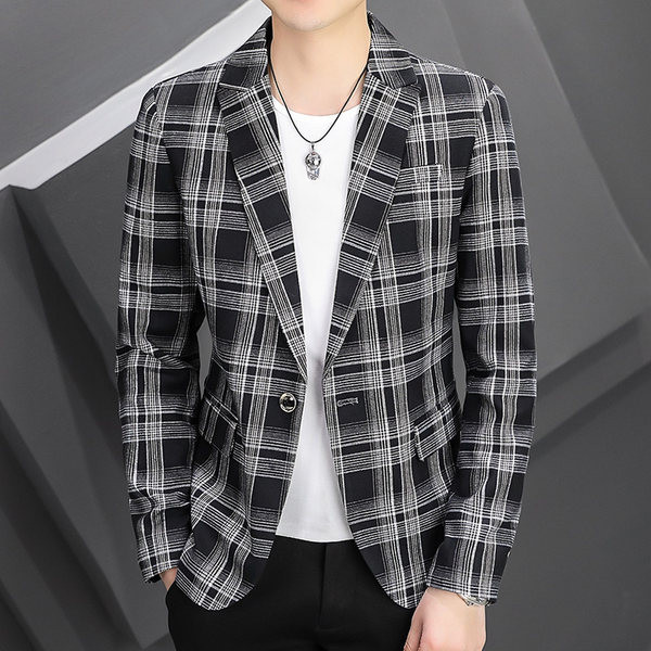 Jachetă pentru bărbați model nou, cu mâneci lungi și închidere cu nasturi