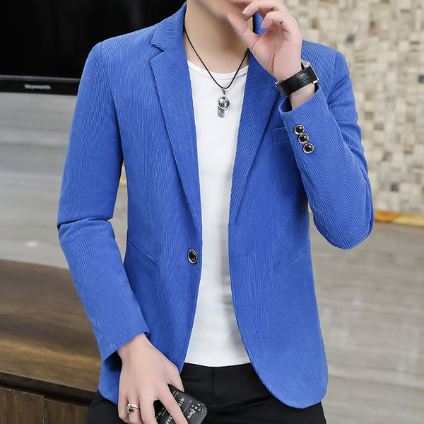 Jachetă model montată în culoare uni pentru bărbați