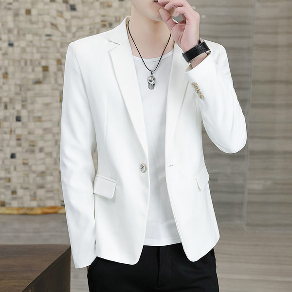 Geaca de barbati model curat in culoarea alb si negru