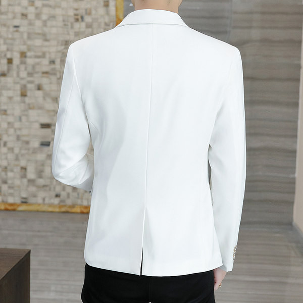 Geaca de barbati model curat in culoarea alb si negru