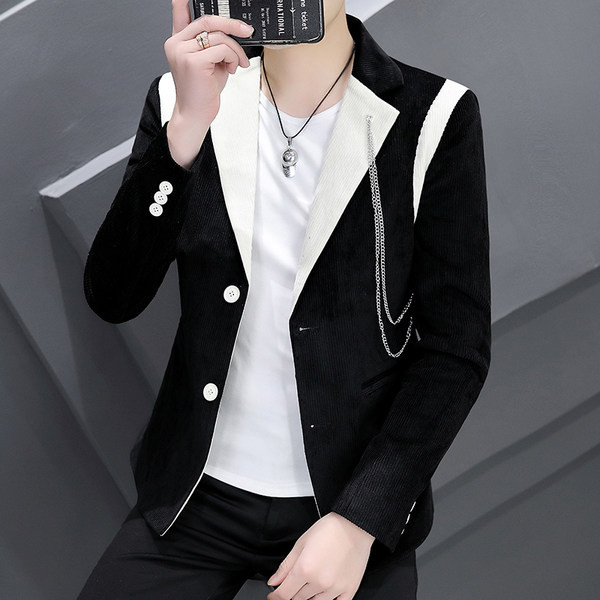 Jachetă casual cu nasturi de toamnă