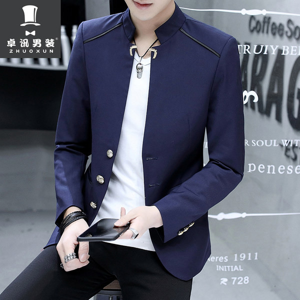 Geaca eleganta pentru barbati cu nasturi - model montat