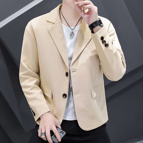 Jachetă casual de primăvară cu decolteu în V pentru bărbați