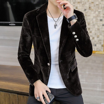 Нов модел мъжко сако с джоб и копчета