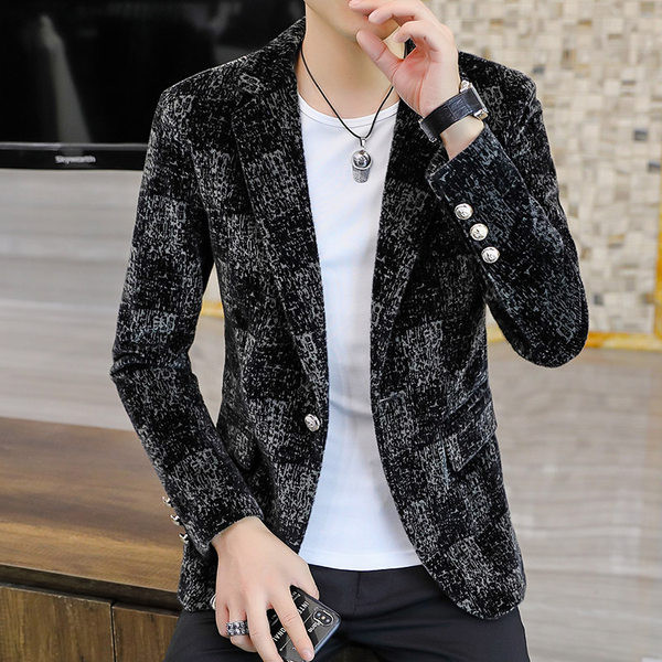 Geaca de barbati model nou cu buzunar si nasturi