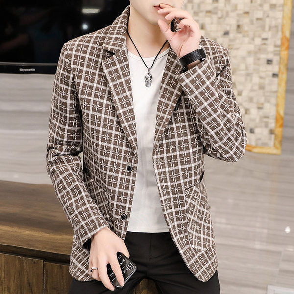 Geacă în carouri cu buzunare - jachetă mulata