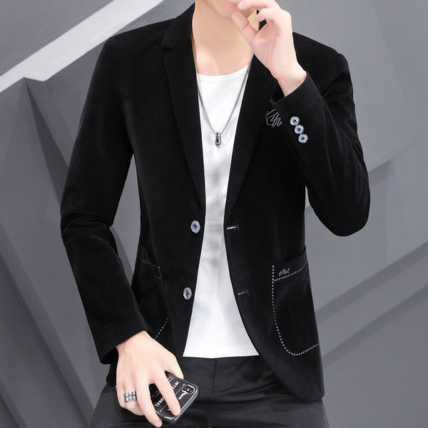 Jachetă bărbătească elegantă, cu buzunar și nasturi