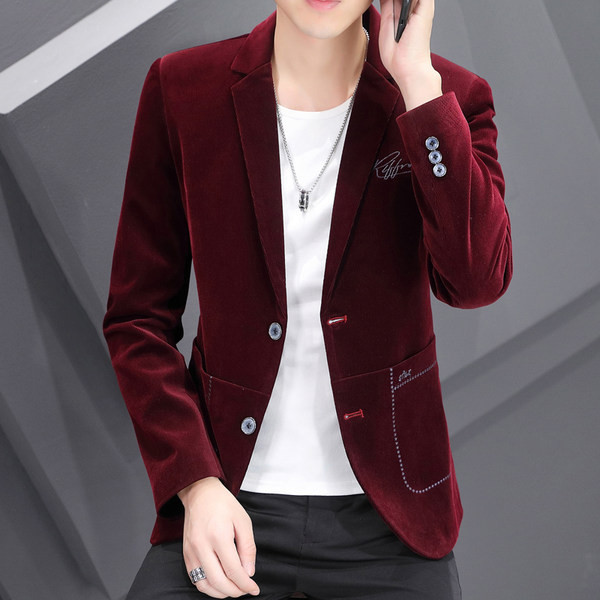 Jachetă bărbătească elegantă, cu buzunar și nasturi