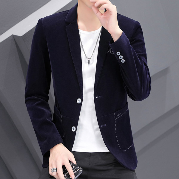 Jachetă bărbătească elegantă, cu buzunar și nasturi
