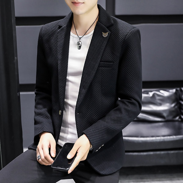 Jachetă pentru bărbați, cu mâneci lungi și decolteu în V