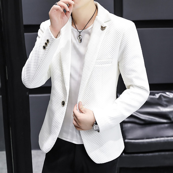 Jachetă pentru bărbați, cu mâneci lungi și decolteu în V