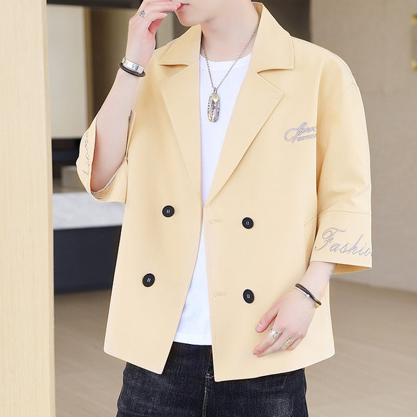 Sacou barbatesc model larg cu maneci 3/4