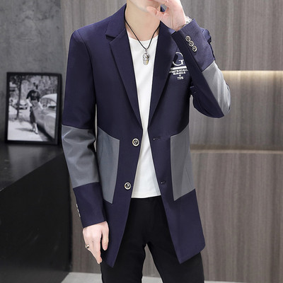 Geaca barbati slim fit cu nasture - model alungit