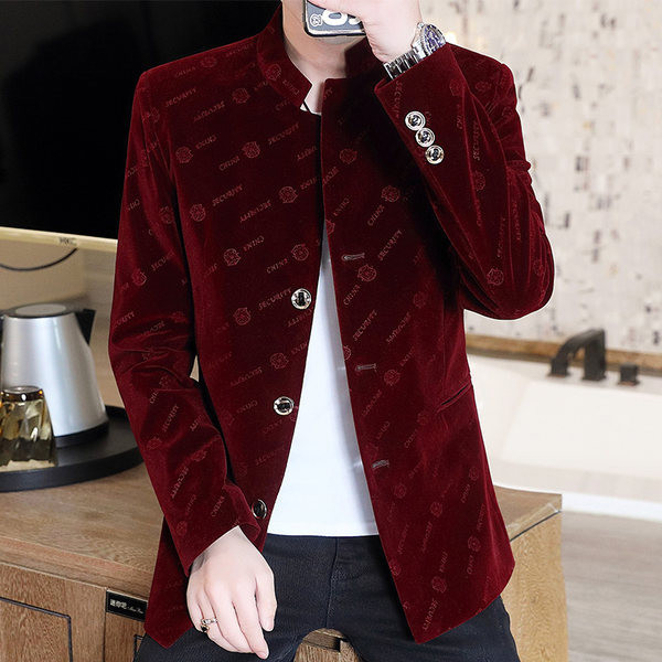 Jachetă elegantă pentru bărbați cu inscripție