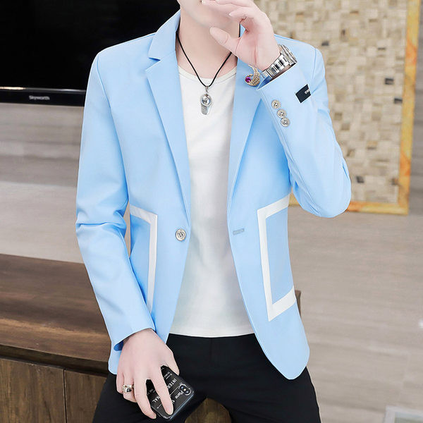 Sacou elegant pentru barbati cu motiv alb