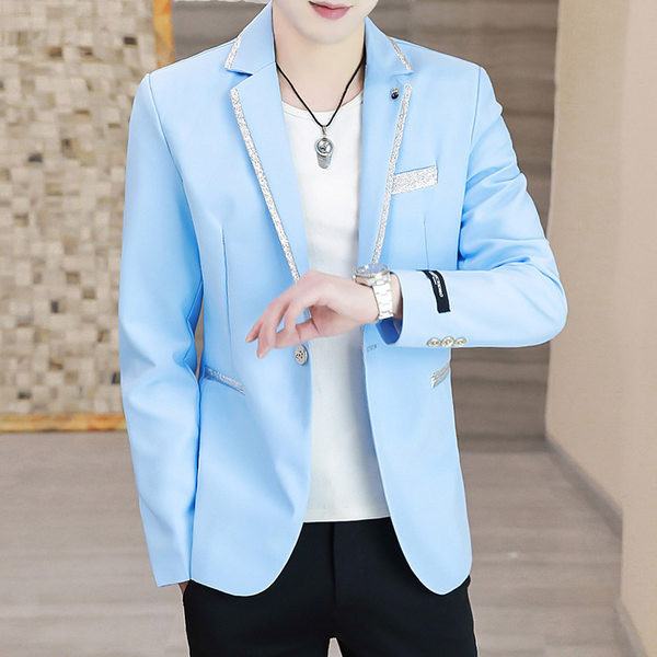 Jacheta pentru barbati cu detalii argintii