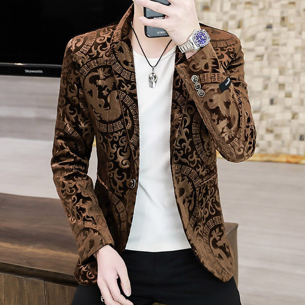 Geanta barbateasca eleganta cu imprimeu