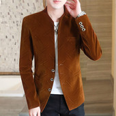 Őszi Corduroy Slim Fit dzseki férfiaknak