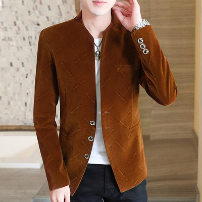 Őszi Corduroy Slim Fit dzseki férfiaknak